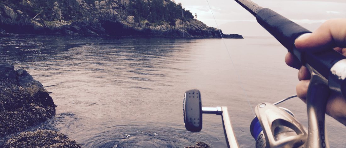 Individual casting a fishing line