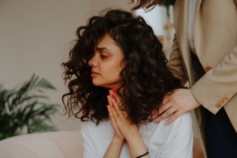 Empathic woman with therapist