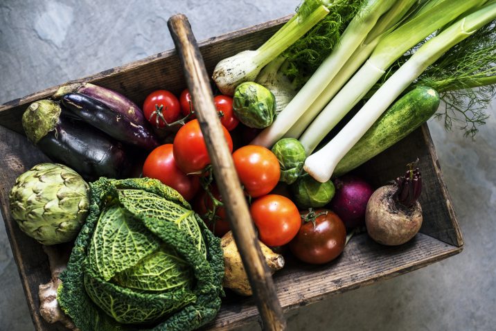 Basket of Healthy Vegetable
